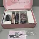 Brightup Air Wrap Hair Styler, 5 in 1 High Speed Hair Dryer Brush, Professional Automatic Hair Curler with Cool Shot Button, 800 Million Ionic, No Heat Damage, with Travel Bag