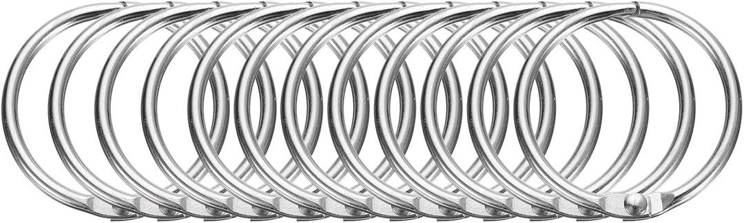 5 x uxcell 14pcs Shower Curtain Rings, 1.3 Inch ID Iron Round Snap Shower Curtain Hooks Glide Smoothly Shower Hooks for Bathroom Shower Curtain Rods, Silver 5 x uxcell 14pcs Shower Curtain Rings, 1.3 Inch ID Iron Round Snap Shower Curtain Hooks Glide Smoothly Shower Hooks for Bathroom Shower Curtain Rods, Silver