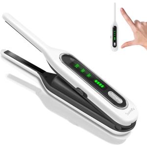 Sunmay Cordless Mini Flat Iron, 3/10" Pencil Hair Straightener for Short Hair, Pixie Cut & Bangs, Portable Dual Voltage Travel Curling Iron