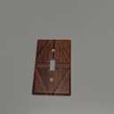 Faux Wooden Printed Farmhouse Rustic Light Switch Cover Plates Decorative Single Toggle Wall Plate, 1 Gang Lightswitch Cover