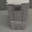 aooshine Grey Table Lamp - Bedside Lamp for Bedroom, Minimalist Nightstand Lamp with Square Fabric Shade, Desk Lamp for Kids Room Dorm (12.8in)