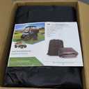 10L0L Upgrade 4 Passengers Golf Cart Enclosure for Club Car Precedent - Short Roof Deluxe 600D Enhanced Waterproof Windproof Transparent Golf Cart Driving Rain Cover with 4 Heavy Duty Zippers