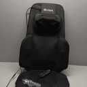 Shiatsu Neck and Back Massager with Heat, 4D Kneading Back Massager for Pain Relief Deep Tissue, Comfortable Back Massage for Chair, Massage Mat for Home Office, Gifts for Christmas Women Men Parents (Black)