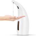 Soap Dispenser,Touchless Bath Kitchen Countertop Automatic Soap Dispenser with Infrared Motion Sensor,IPX6 Waterproof.Perfect for Bathroom and Kitchen. (Fixed, White)