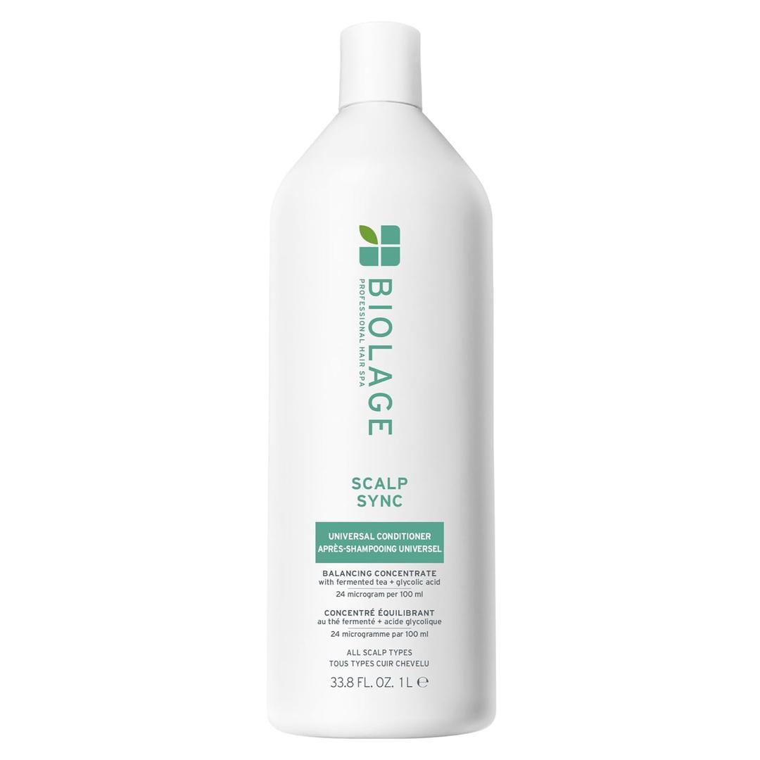 Biolage Scalp Sync Universal Conditioner - Nourishing & Hydrating for All Scalp Types, Lightweight Moisturizing & Conditioning, Fermented Tea Blend & Glycolic Acid, Vegan & Paraben-Free (33.8 Fl Oz)