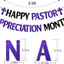 FOZEE Pastor Appreciation Month Banner, Pastor Appreciation Banner, Church Banners for Sanctuary Wall