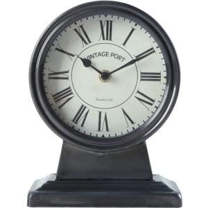 NIKKY HOME Vintage Mantle Clock, Silent Non-Ticking Battery Operated Table Desk Shelf Clock for Living Room Decor (Elegant Gray) NIKKY HOME Vintage Mantle Clock, Silent Non-Ticking Battery Operated Table Desk Shelf Clock for Living Room Decor (Elegant Gray)
