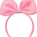 Hair Band Bow Headbands Headdress Perfect Hair Accessories For Halloween Cosplay Costume Accessories (1 Count (Pack of 1), Pink)