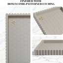 Extra Large Square Concrete Decorative Tray for Coffee Table Tray Decor  Ottoman Tray for Living Room - Bandejas Decorativas  Coffee Table Trays Decorative Centerpiece (Gray)