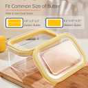 Plastic Butter Cutter Slicer, Large Airtight Butter Dish Container with Lid for Fridge, Easy to Cut & Store