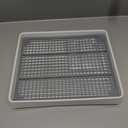 Large Rabbit Litter Box for Cage,Bunny Litter Box Grate Restroom with 50 Pcs Disposable Rabbit Cage Liner Guinea Pig Litter Pan with Grate Rabbits Litter Tray Pet Toilet for Rat Ferret Hamster