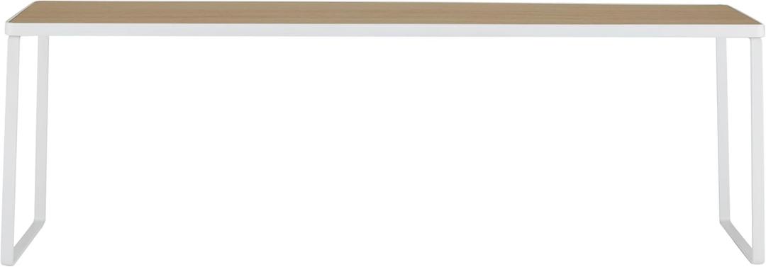 Organize It All Over The Sink Shelf | Durable | Space Saving | Wooden Accent | Sink Organization | Dimensions: 30"x 6.3"x 9" | White