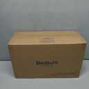 Bedsure Donut Medium Dog Bed - Washable Faux Fur with Corduroy Fleece & Anti Slip Bottom, Round Pet Bed with Removable Cover, Camel Brown, 30x30x8 inches