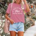 Women Hiking Mountain Shirt Nature Sunrise Graphic Printed Hiking T Shirt Summer Short Sleeve Workout Tee top (S)