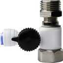 iSpring AFW43 Water Systems Feed Water Adapter, Fits 1/2" NPT and 3/8" COMP, Cold Water Supply Valve
