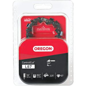 Oregon Chainsaw Chain for 16" Bar, .325" Pitch, .063" Gauge, 67 Drive Links