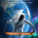 Mkeke Screen Protector Compatible with iPhone 17 Pro, 3 Pack Tempered Glass [9H+ Hardness] [Military-Grade Drop Protection] [Sensitive Touch] [Easy Installation Frame] [HD Clear] for 6.3 inch