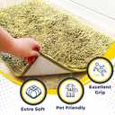 Muddy Mat® | Super Water Absorbent Door Mat Indoor, Microfiber Quick Dry Chenille Entryway Rug, Slip Resistant Front Door Mat, Indoor Mats for Entryway, Machine Washable Pet Rug, Yellow 48" x 72"