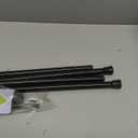 2 Pack Spring Tension Rods 28-43 Inches,5/8" Diameter Black Spring Load Adjustable Expandable,Small Short Tension Curtain Rod for Windows,Kitchen,Doorway,Bathroom,Cupboard Bars