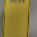 for Galaxy S10 Case, Liquid Silicone Slim Soft TPU Fit Full Body Protection Shockproof Phone Cover for Galaxy S10 6.1" 2019 (Yellow)