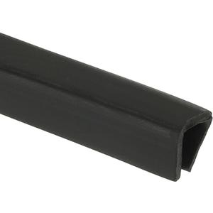 PATIKIL 3/8" Rubber Edge Trim, 10 ft Flexible U Channel Edge Guard Protector for Keen Edge, Sheet Metal, Car Doors, Hatches, Table Corners, Black