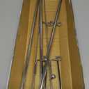 MyGift 3 Tier Over The Door Towel Rack for Bathroom, Over The Door Bath Towel Bar, Hand Towel Holder, Behind Shower Door Drying Rack for Laundry, Chrome-Plated