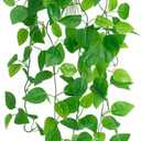 Fake Hanging Plants for Room Decor,1pcs Artificial Potted Plants Vines for Wall Home Office Aesthetic Living Kitchen Bathroom Coffee Table Shelf Indoor Outdoor Farmhouse Patio Decorations