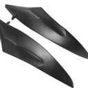 Pair Black ABS Tank Side Fairing Panel Gas Tank Cover Trim Cowl For YAMAHA YZF-R6 2006 2007