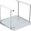 45”L x 33”W Heavy Duty Wheelchair Ramp with Handrails - 600 Lbs Capacity Portable Folding Handicap Ramp, Anti-Slip Adjustable Flap for Home Steps, Curbs & Doorways - Waterproof Rust-Proof