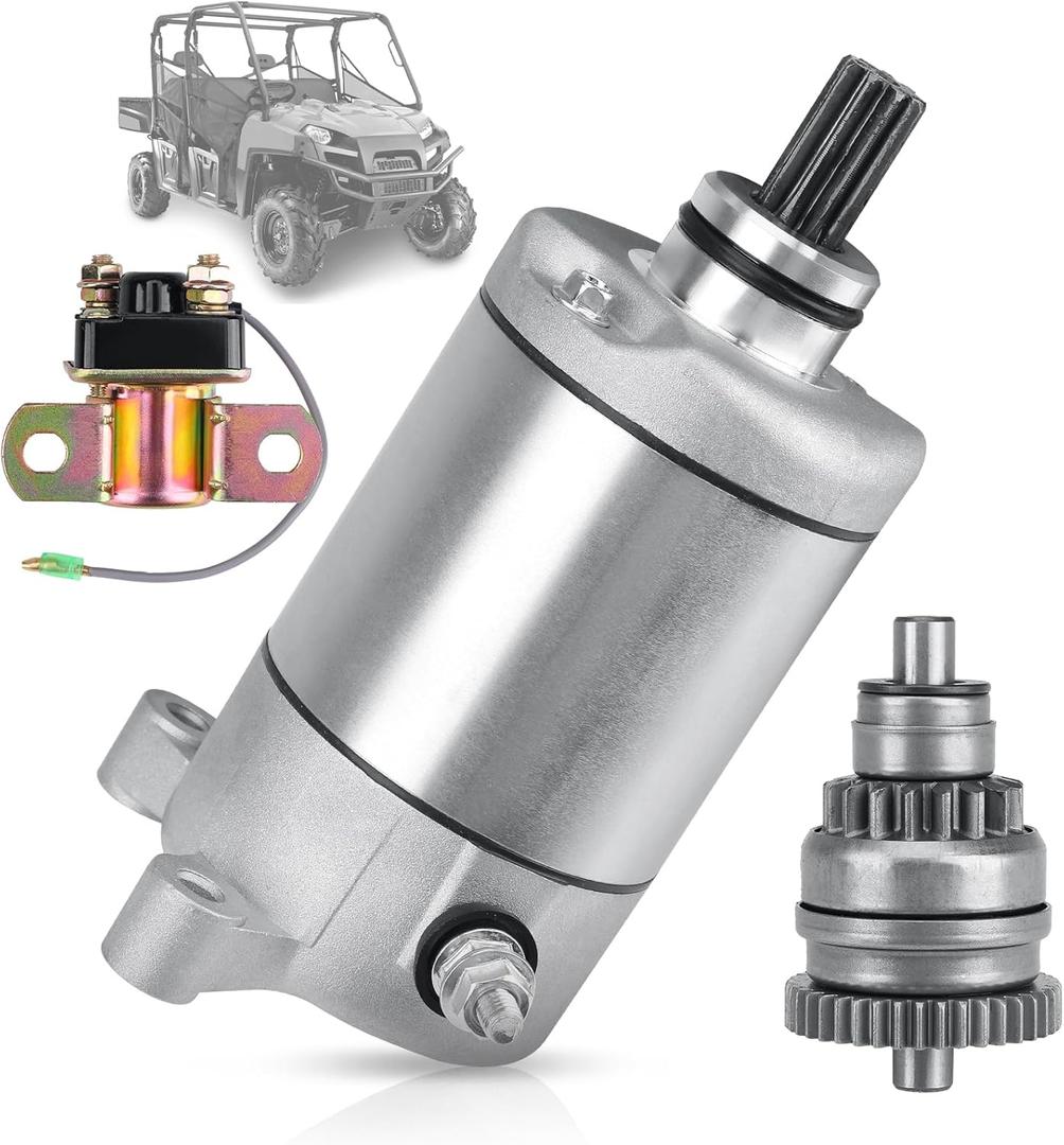 3084981 Electrical Starter Motor & Relay Compatible with Polaris Sportsman 500 325 330 335 425 400 450 Ranger 500 Magnum Trail Boss Big Boss ATP Scrambler Starter HO 1995-2014 SMU006 13090188.