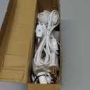 Feekoon 8 Packs 6ft Village Light Cord with 1W C7 LED Bulb, Salt Lamp Cord with ON/Off Switch and 2 Spare Fuses, Blow Mold Light Ideal for Christmas Village House Craft Decorations