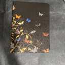 Uppuppy for for iPad mini 7 A17 Pro 2024/iPad Mini 6 2021 8.3 Inch for iPad mini 6th/7th Generation Case Kids Cute Folio Women Teen Girls Butterfly Black Cover for Apple Mini 6/7 A2567 A2568 A2569