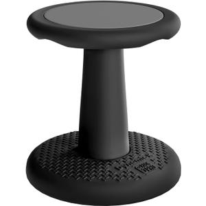 Gpack-pro Kids Wobble Stool  Improves Focus Attention  Non-Slip Base - Wiggle Chair Active Flexible Seating for Preschool Kindergarten Elementary School 14-Inch High (Black)