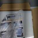 Shoe Storage, 12 Pack Shoe Organizer for Closet, Shoe Boxes Clear Plastic Stackable Shoe Containers with Lids for Size 10 (Large, White)