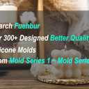 5 x 300+ Design Optional Fuehbur Senior 2025 Car-Freshie Silicone Aroma Bead Candle Soap Mould, Oven Safe