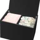 Tampon Holder for Bathroom, Tampons and Pads Container Box, Women Period Storage Holder, Black