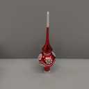 Altair Red Glass Christmas Tree Topper