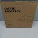 Kmise Natural Walnut Espresso Accessories Organizer Box Fits Espresso Distributor,Tamping Station Base,Tamper Holder-1.5L Coffee Grounds Box (51/54MM)