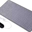 12" x 24", Electric Heating Pad, Dark Gray, 30 x 60cm, Timer Feature, Auto Shut Off, Moist Heat, Portable, Relieve Muscle Pain in Neck, Shoulder, Back, and Arms