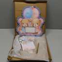 Wenqik 63 Bear Gender Reveal Baby Shower Guest Book Alternatives Set Baby Shower Decorations with Photo Frame Sonogram Frame Keepsake 60 Wood Slices Guest Book for Birthday