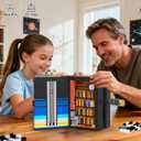 HOGOKIDS Magic Space Book Nook Building Set with LED Light, 945PCS Book Nook Building Block Sets for Bookshelf Home Decor, DIY Miniature Book Model Kit, Christmas Birthday Gifts for Adults Boys Girls