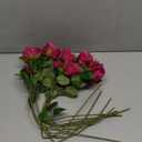 10 PCS Artificial Roses with Long Stems Silk Flowers Realistic Foam Flowers Fake Roses for Valentine's Day Home Wedding Halloween Decor(Rose Red)