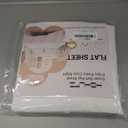 HBHLFZ Twin XL Flat Sheet - Ultra Soft Polyester Top Sheet - Hotel Quality Bed Sheets - Comfortable Wrinkle-Free - Easy to Care for - 1 Twin XL Flat Sheet Only Twin XL White