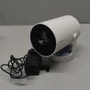 Electric FocusMagcubic Mini Projector 4K Support, Portable Projector with WiFi 6 and Bluetooth 5.4, Smart Proyector, 5W Soundbase Speaker, 180Rotation for Home Theater (White Striped)