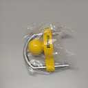 RETRUE Universal Coupler Lock Trailer Locks Ball Hitch Trailer Hitch Lock Adjustable Security Heavy-Duty Steel Fits 1-7/8 Inch, 2 Inch, 2-5/16 Inch Couplers, Bright Yellow, Light Weight