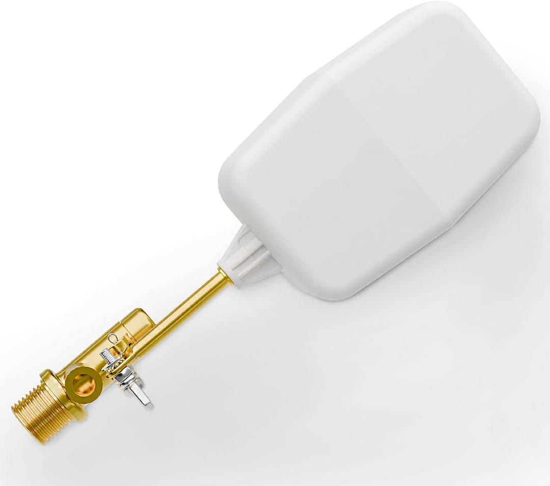 3/ 8" Water Float Valve – Heavy-Duty 125 PSI Water Level Controller - Easy Wingnut Adjustment Float Valve – Adjustable Flow (2.25 GPM) for In-Ground Pools & Auto-Fill Systems