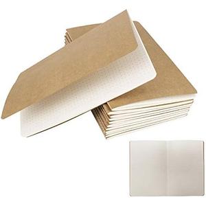 zmybcpack 12 Pack 8.25x5.5 Inches Dot Grid Paper Notebook/ A5 Size Dot Journal Notebook, Dot Grid Subject Notebooks Wire-Bound with Kraft Cover, 30 Sheets/60 Dot Pages