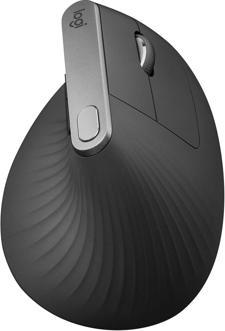 logitech MX Vertical Advanced Ergonomic Mouse, Wireless via Bluetooth or Included USB Receiver 