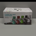 X Home Rotary Cheese Grater for Kitchen, Shredder with 3 Interchangeable Blades, Rotary Grater with Handle and Strong Suction Base, for Vegetables, Fruit, Nuts, Easy to Use and Clean, White