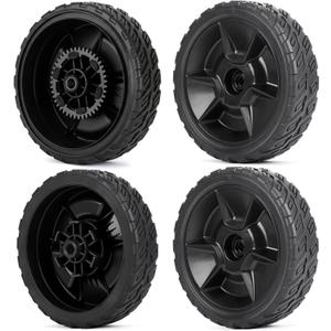 GICOOL 4 Pack Lawn Mower Wheels for Honda HRN216 HRN216VKA HRN216VKAA | 42710-VR8-N00ZA, 44710-VR8-N00ZA, Front and Rear Wheels